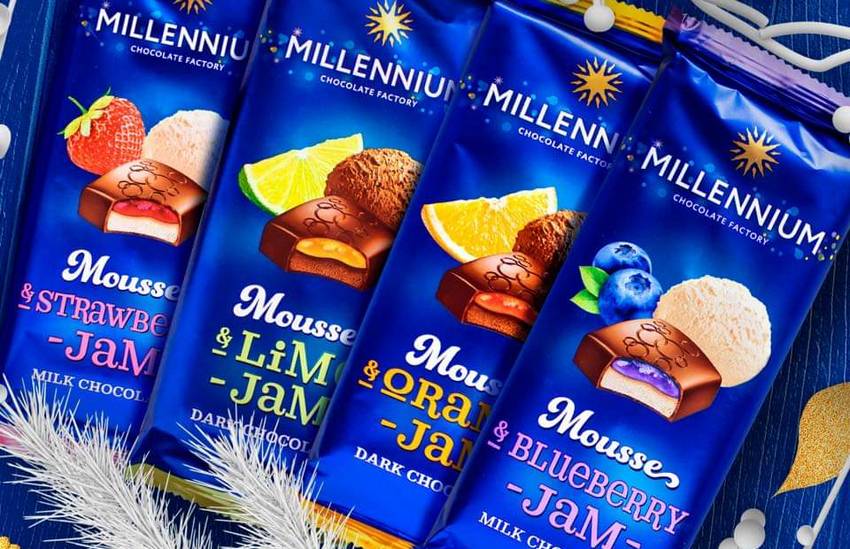 Шоколад Millennium в плитках