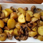 Запеченный с грибами картофель