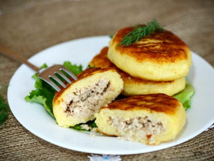 Зразы картофельные с фаршем