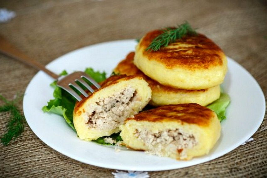 Зразы картофельные с фаршем