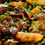 Печень с яблоками