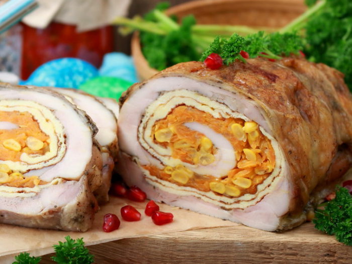 Рулет из куриной грудки