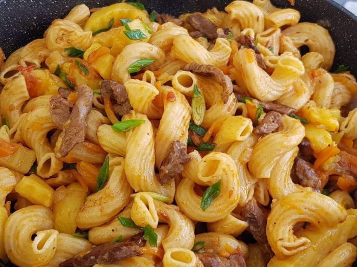 Рецепт макаронов с морковью