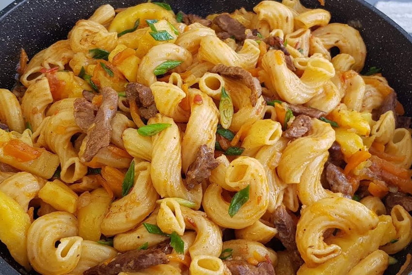Рецепт макаронов с морковью