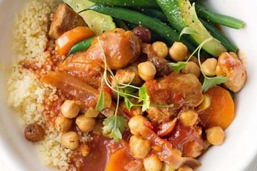 Рагу с турецким горохом и изюмом