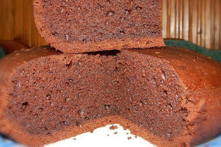 Быстрый бисквит в микроволновке