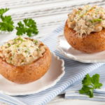 Жюльен в булочке с грибами