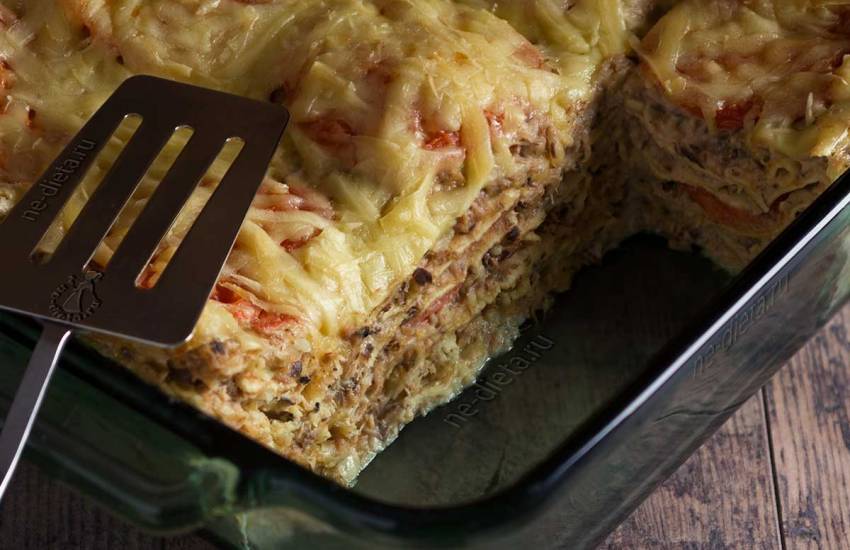 Лазанья с тунцом