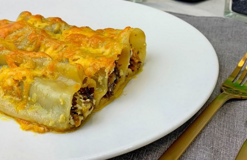 Каннеллоне с грибным фаршем