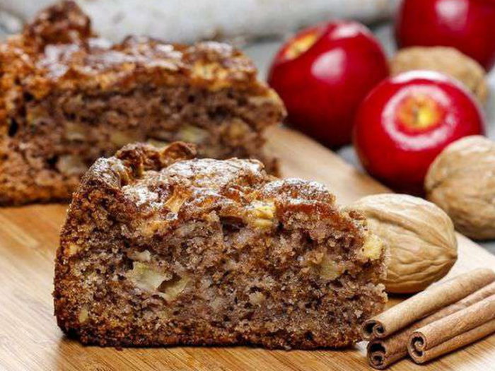Рецепт пирога с яблоками и орехами