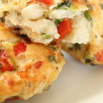 Куриные котлеты с грибами, болгарским перцем и сыром