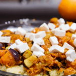 Цыпленок по-мароккански с тыквой и кукурузой