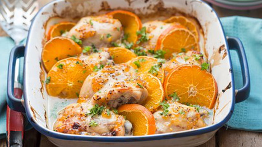 Курица с апельсинами и анисом