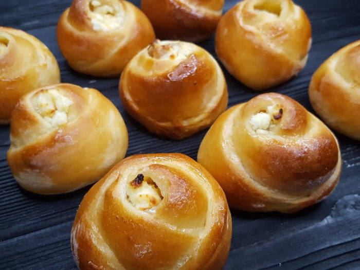 Булочки с творогом и мандарином