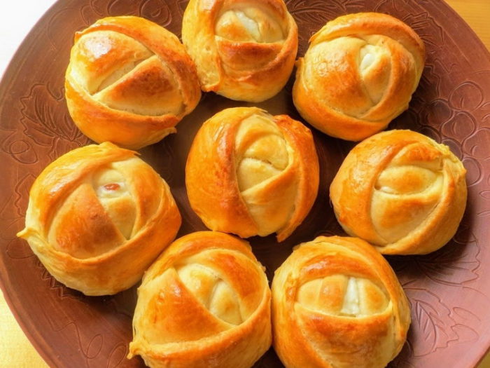 Булочки с творогом и мандарином