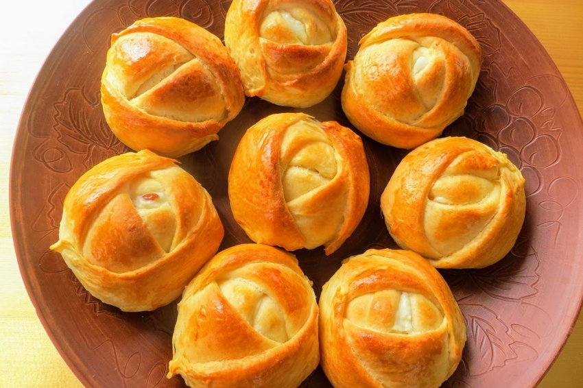 Булочки с творогом и мандарином