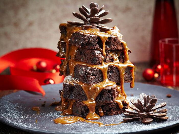 Брауни с яблоками