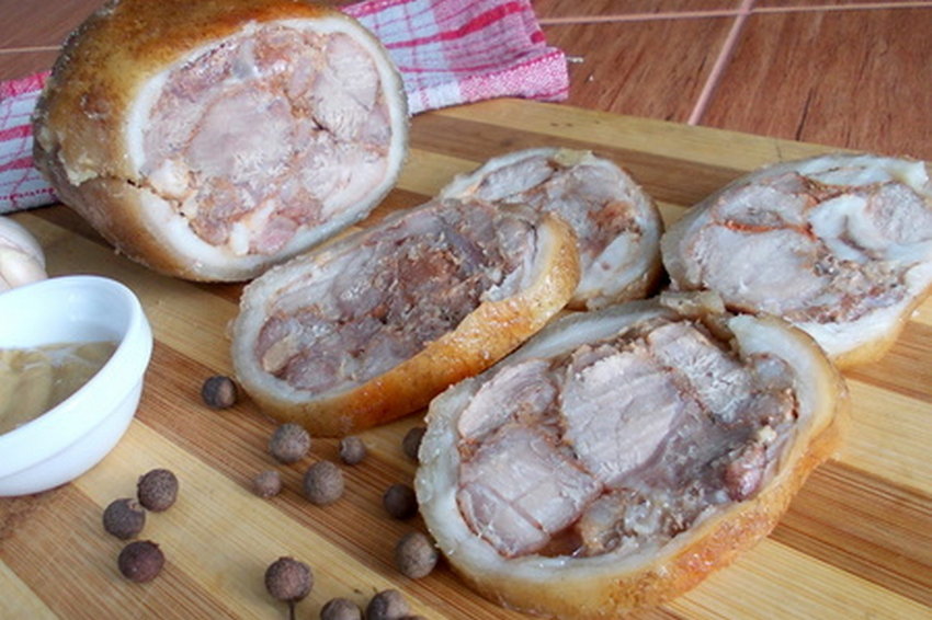 Рецепт ветчины из свиной рульки