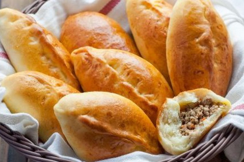 Пирожки с мясом в духовке