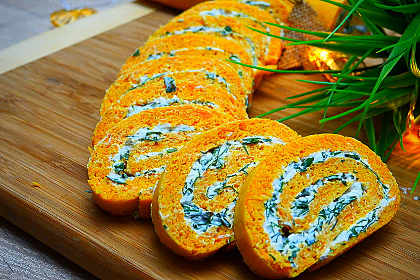 Рулет закусочный с начинками