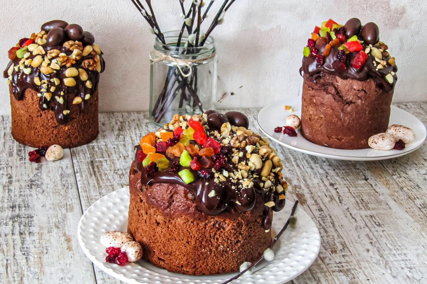 Шоколадный кулич на Пасху