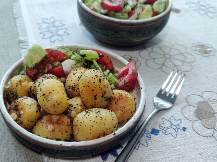 Рецепт картофеля с маком