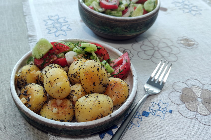 Рецепт картофеля с маком