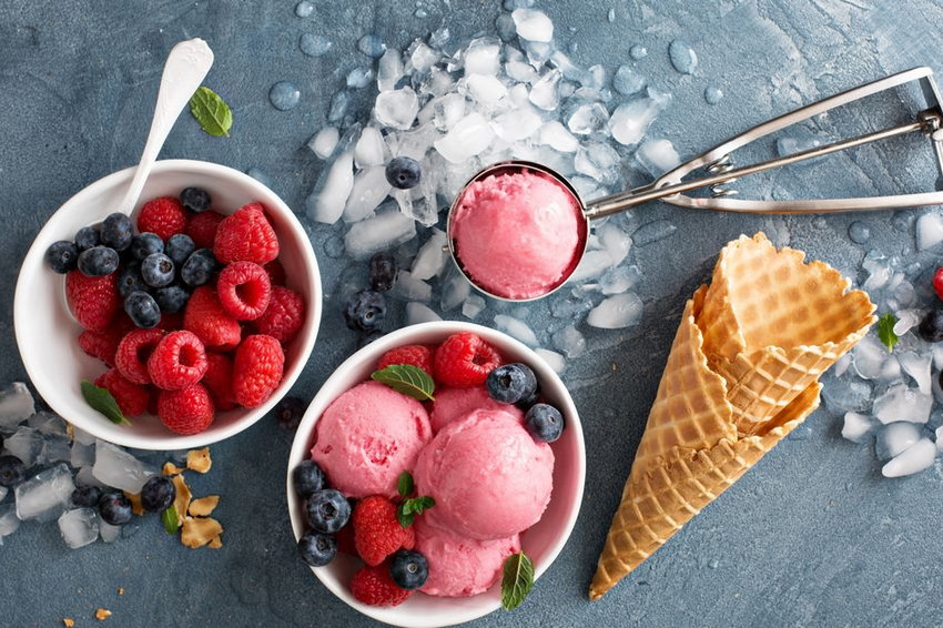 Как сделать вкусный ягодный сорбет из малины и черники