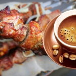 Три мясных изыска с кофе