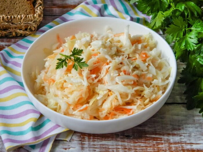 Маринованная капуста за одну ночь