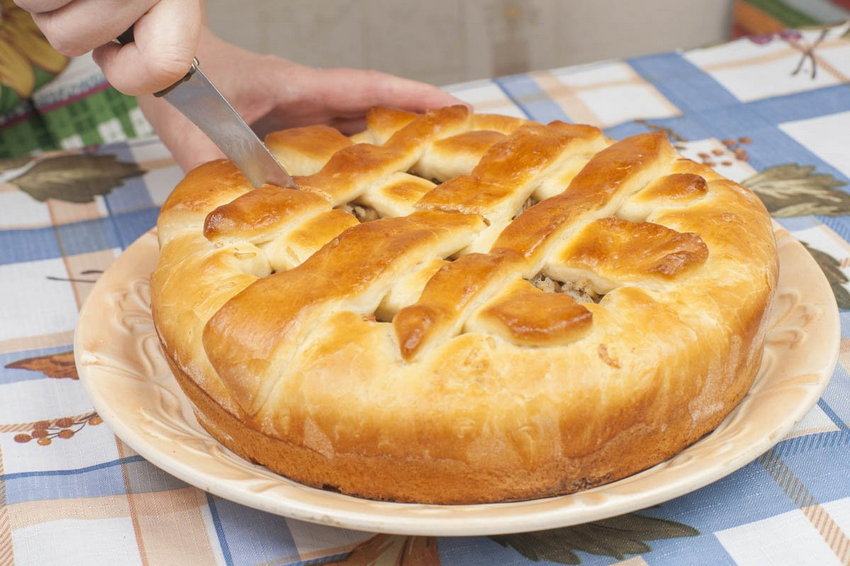 Рецепт Проворного мясного пирога