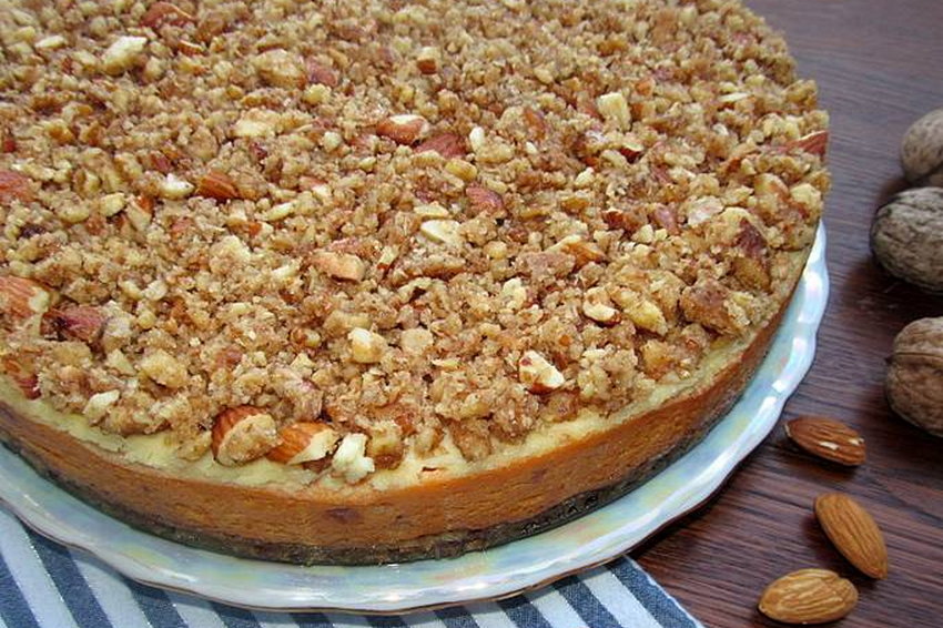 Тыквенный пирог с хрустящей ореховой корочкой