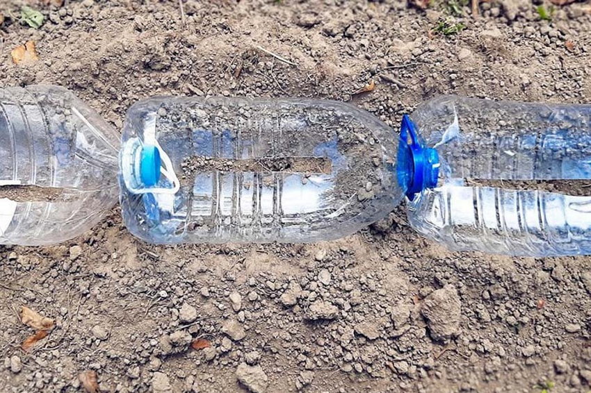 Декор из пятилитровых бутылок, достойный царского дворца