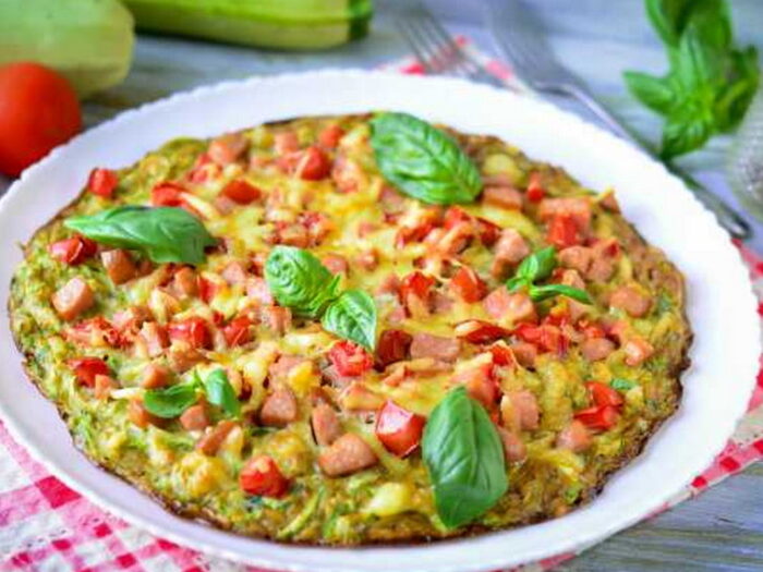 Рецепт пирога с фаршем и кабачками