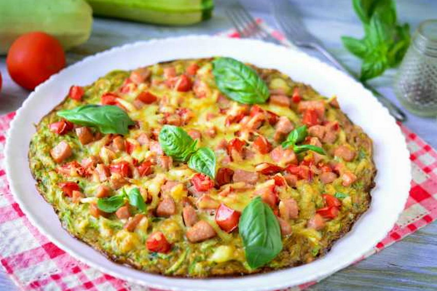 Рецепт пирога с фаршем и кабачками