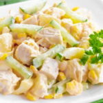 Рецепт французского салата с ананасами