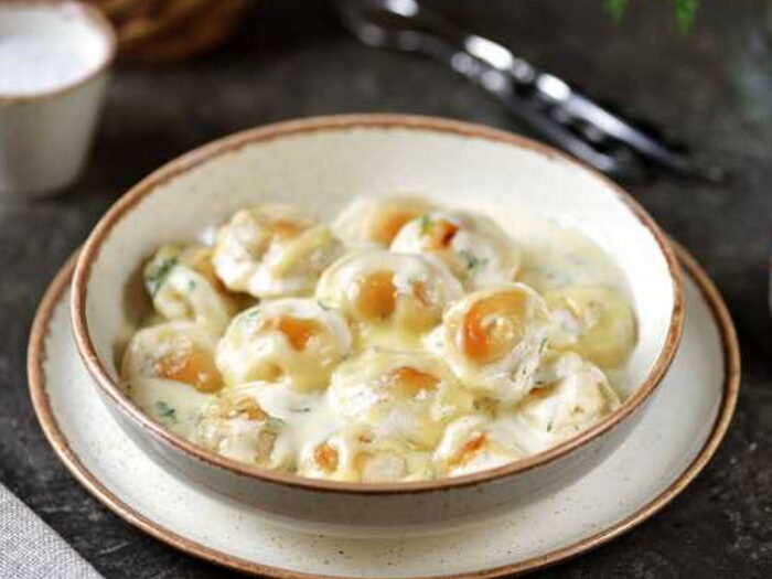 Рецепт пельменей с сыром и майонезом