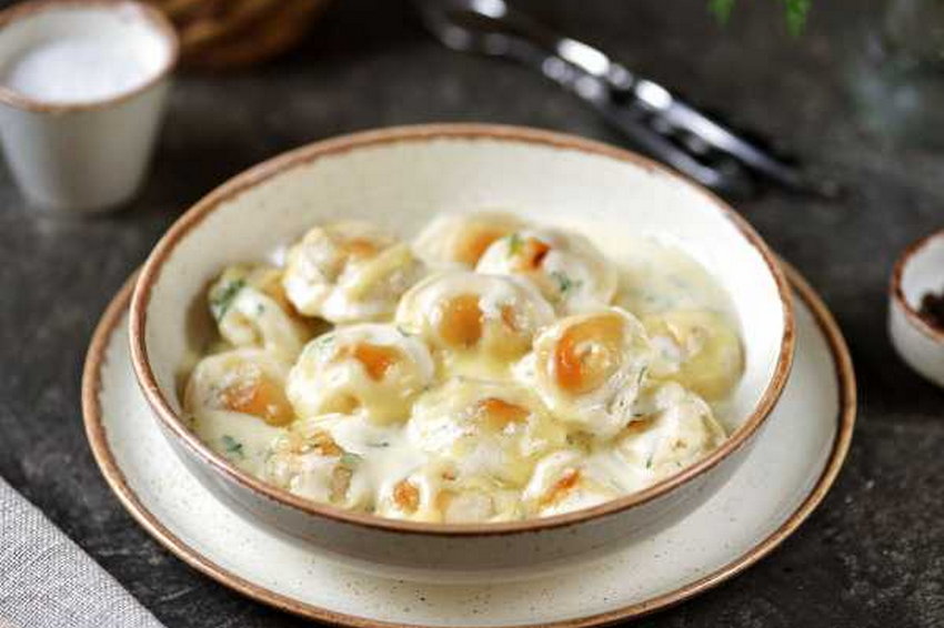 Рецепт пельменей с сыром и майонезом