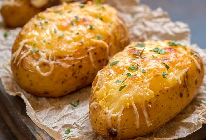Фаршированный картофель в духовке