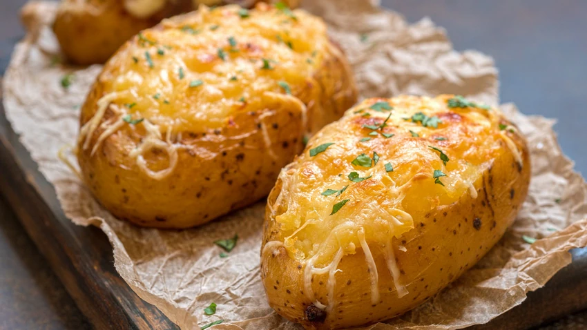 Фаршированный картофель в духовке