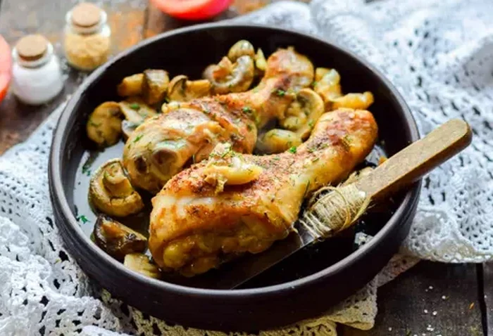 Пошаговый рецепт куриных голеней с овощами в банке