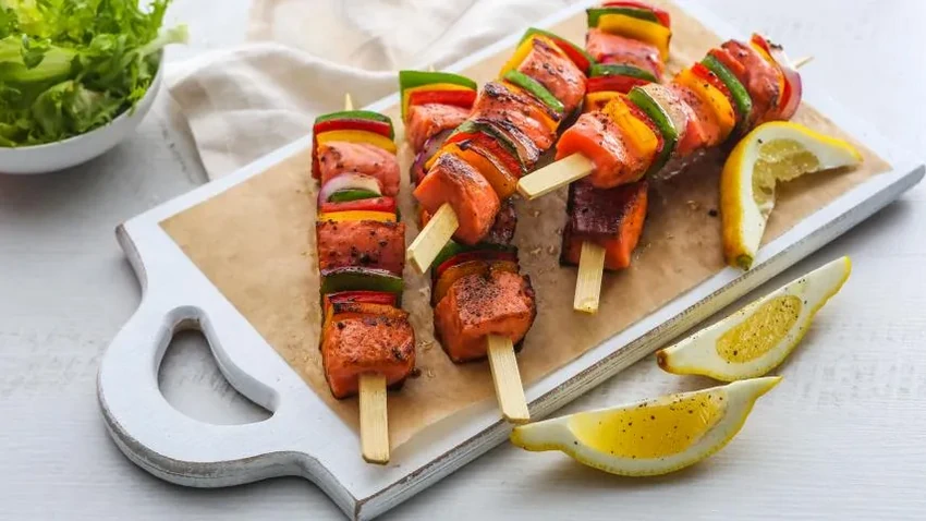 Блюдо для мангала. Рецепт вкусного шашлыка из семги