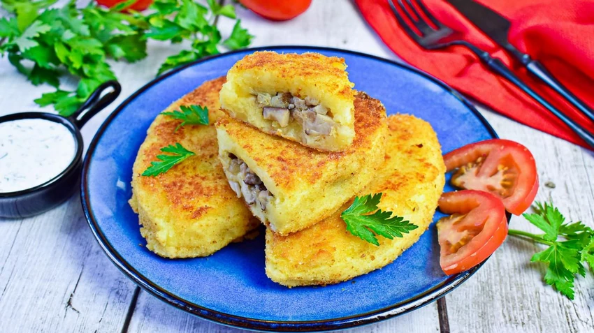 Картофельные зразы с грибами: простой рецепт